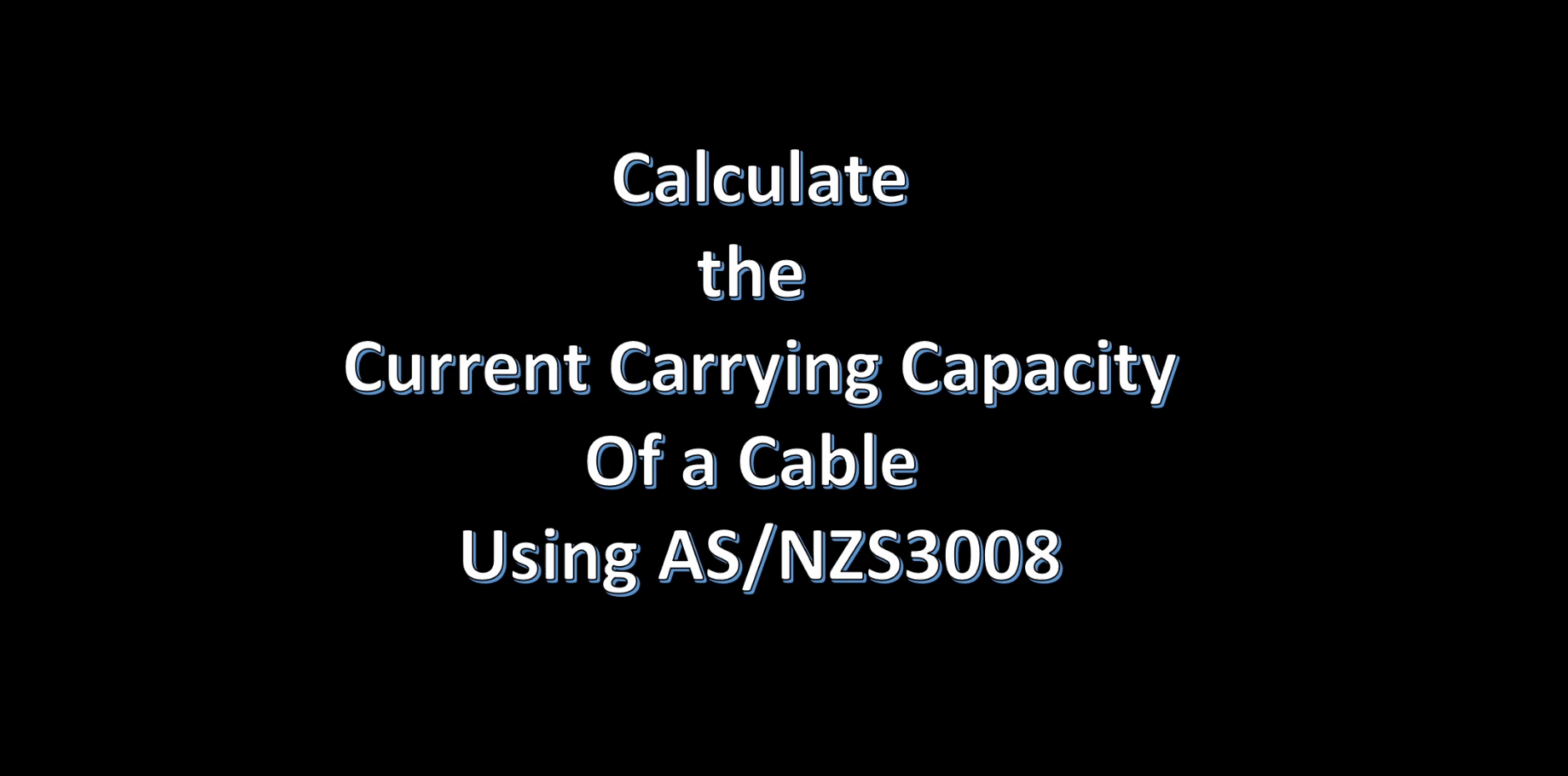 Link to a video about current carrying capacity